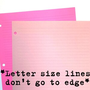 Lined Planner Paper, 18 or 54 Sheets image 3