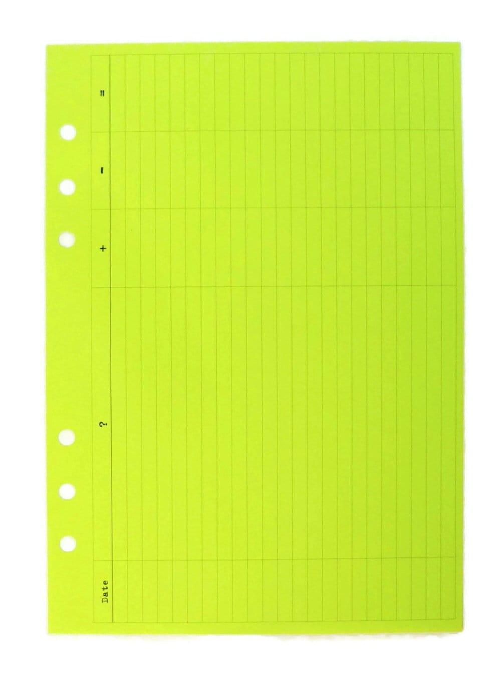 Finance Planner Pages, Vertical, 18 or 54 Sheets