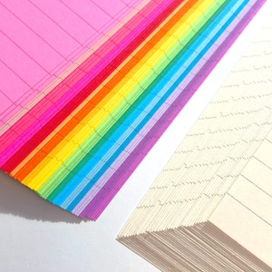 Papier pour agenda ligné, 18 ou 54 feuilles