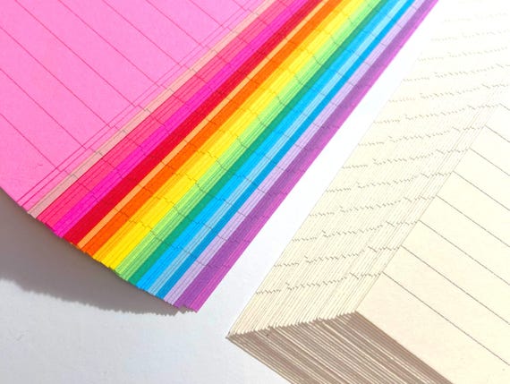 Lined Planner Paper, 18 or 54 Sheets