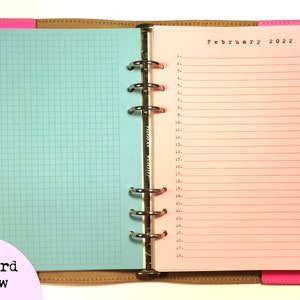 Month on 4 Pages Planner Refill image 3