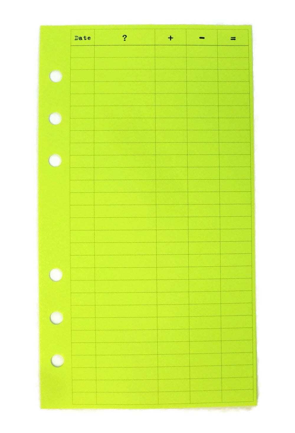Finance Planner Pages, Horizontal, 18 or 54 Sheets