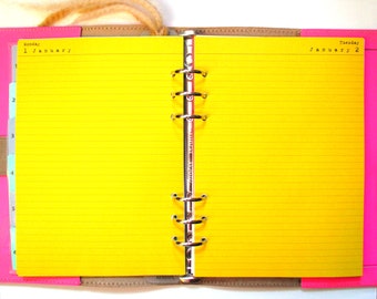 Day Per Page Planner Paper, 12 Month Set