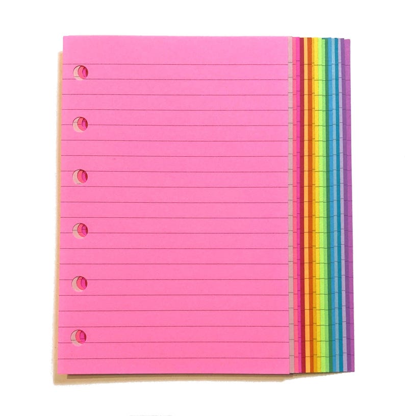 Lined Planner Paper, 18 or 54 Sheets image 4