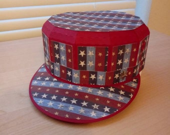 Military Fatigue Hat Cap Patriotic Gift Box