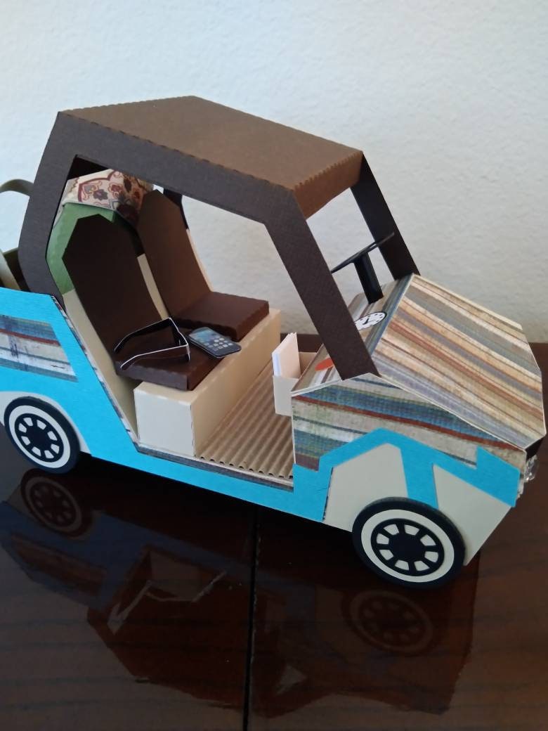 Carrito de golf y caja de regalo de bolsa de golf | Etsy
