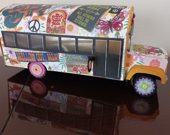 Skoolie Bus Home Hippie Peace Love Gift Box