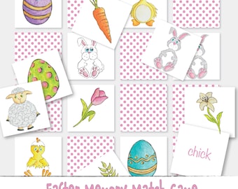 Easter Memory Game, a Spring Fun Memory Matching Game