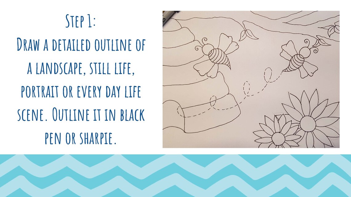 LINES Art Lesson Plan, PATTERN Activity, Elements of Art, 5 Lessons