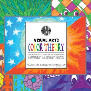 COLOR THEORY Art Lesson Plan, Color Wheel Activity, Elements of Art, 5 Lessons, Instant Download