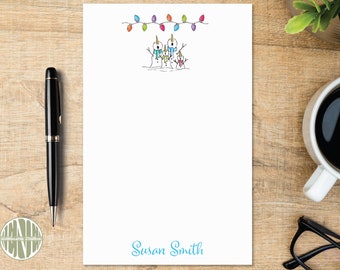 Personalized Snowman Notepad, Winter Vibes Notepad, Writing Paper, Journaling, Letters, Cute Gift