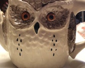 1980 Enesco Owl Tea Pot Made in Japan