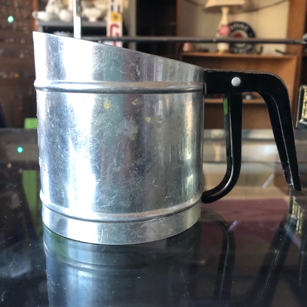 CLEARANCE - Vintage Foley Flour Sifter Hand Held Canister