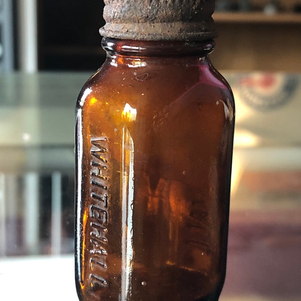 CLEARANCE - Vintage Whitehall Medicine Aspirin Bottle