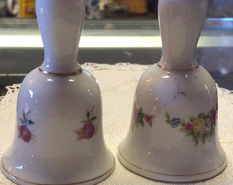 CLEARANCE SALE  Ceramic Bells Salt and Pepper Shakers