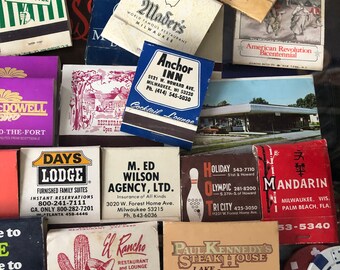 CLEARANCE - Vintage Matchbook Lot Assortment