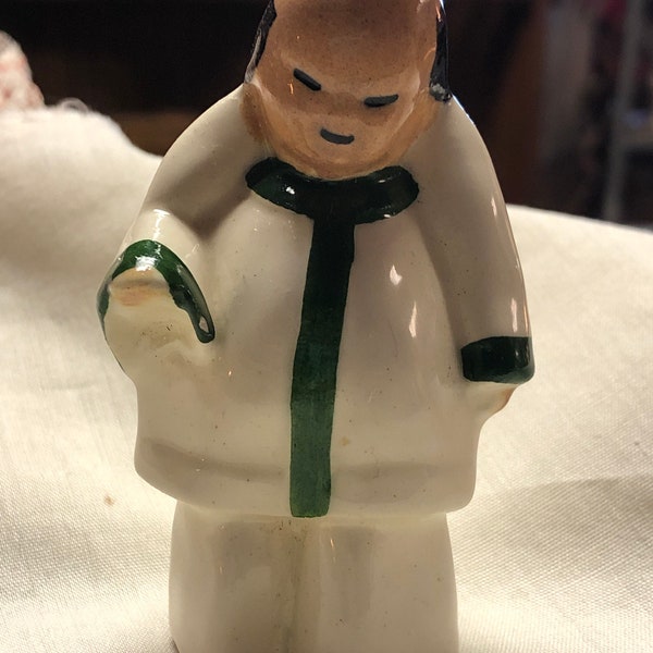 CLEARANCE SALE  Vintage Salt or Pepper Chinese Man In Robes, Hand Painted, China Asia Japan