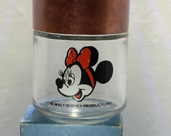 CLEARANCE  Vintage Minnie Mouse Glass Salt / Pepper Shaker