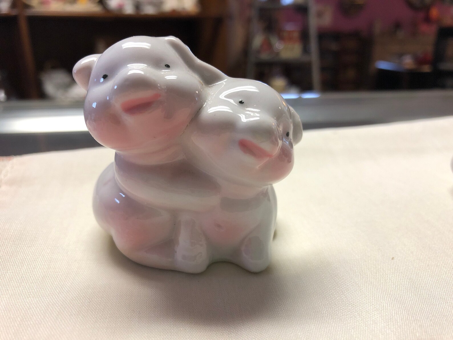 Vintage Porcelain Hugging Pigs Piglets Three Pair Piggy Love | Etsy