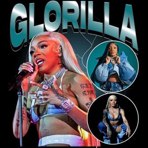 Glorilla T-Shirt Design: Retro 90s Rap Tee (PNG Digital Download)