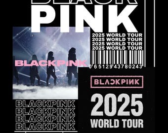 BLACKPINK T Shirt Design. PNG Digital 4500x5100 px. K-Pop, Rap, Pop, Retro, 90s Vintage, Bootleg Tee. Instant Download And Ready To Print.