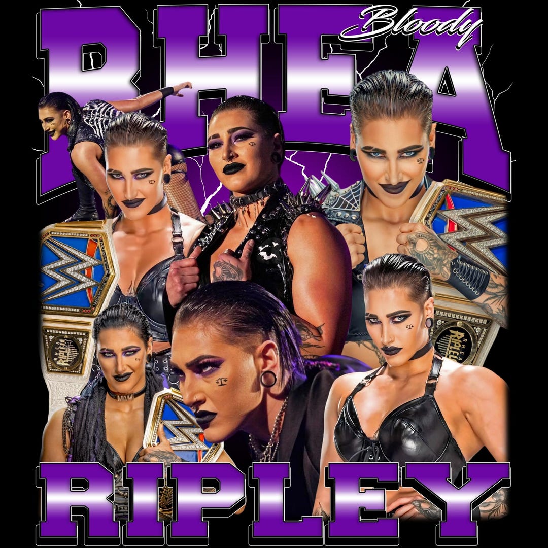 Rhea Ripley T-shirt Merch voor dames/heren, uniseks T-shirt met korte