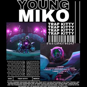 Young Miko T-Shirt Design: Retro 90s Hiphop PNG (Digital Download 4500x5100 px)