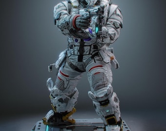 Hugh - Handpainted Collector Statue, Action Figure, inspired by Pragmata
