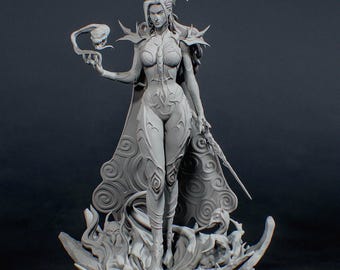 3D Model – Unpainted Resin Figure, Action Figure, inspired by Marvel, Death Goddes
