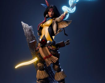 3D Model – Premium Handpainted Figure, Action Figure, inspired by X-Men – Valkyrie