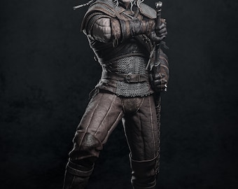 Figura de acción para videojuegos: figura de resina pintada a mano o kit de modelo para armar, The Witcher