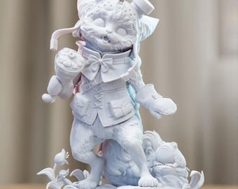 Anime Figure – DIY Resin Model Kit, Action Figure, inspired by Monster Hunter Wilds – Companion