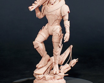 3D Model – Unpainted Resin Figure, Action Figure, inspired by Mass Effect – Sharpshooter