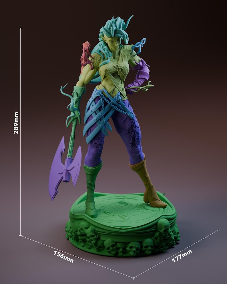 Gaming Action Figurine – Handpainted Resin Figure or DIY Model Kit ...