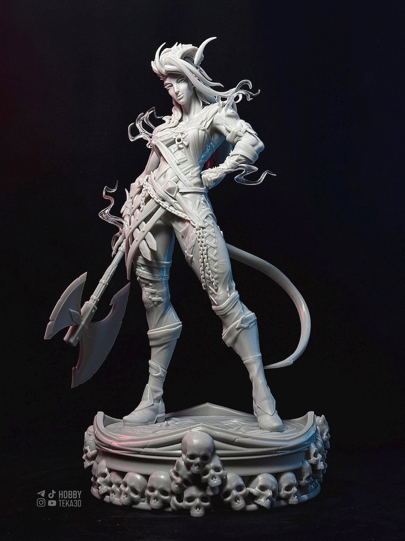 Gaming Action Figurine – Handpainted Resin Figure or DIY Model Kit ...