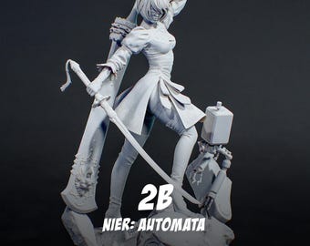Anime Figure – Paintable Resin Collectible, Action Figure, inspired by NieR: Automata – Executioner