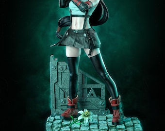 Anime Figure – Handpainted Resin Figure, Action Figure, inspired by Final Fantasy VII – Brawler