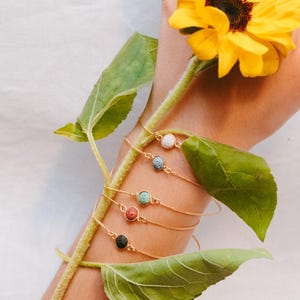 Bracciale Aurèa in argento 925 placcato oro giallo 3µ in pietra lavica