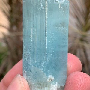 Aquamarine Crystal with Albite from Skardu, Shigar Valley, Pakistan