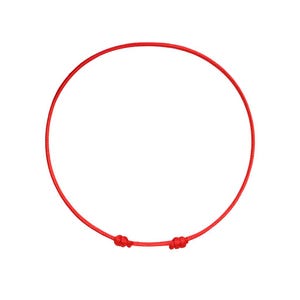 Kabbalah Rött Snörearmband: Justerbar Amulett Talisman