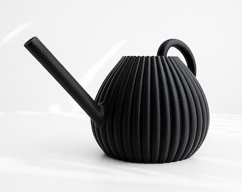 Moderne geribbelde gieter – sculpturale gieter voor binnen voor planten – uniek accessoire voor huis en tuin