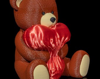 Soft Teddy Bear Sculpture – Classic Valentine Gift Design