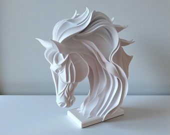 Beautiful Abstract Horse Sculpture – Modern Animal Art