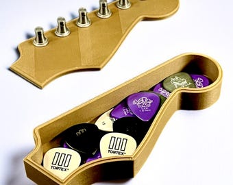 Caja de púas para clavijero Fender impresa en 3D: regalo para guitarristas