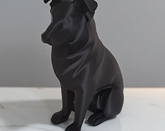 Australian Shepherd Statue, Realistic 3D Printed Dog Decor, Aussie Gift for Home or Office