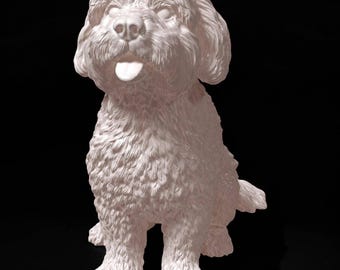 Ultra Realistic Miniature Poodle Dog Sculpture