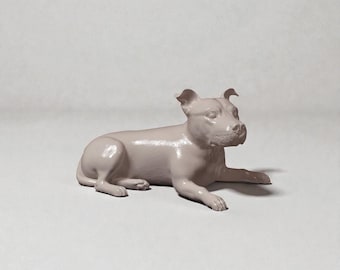Staffordshire Bull Terrier Sculpture – Highly Detailed Dog Figurine