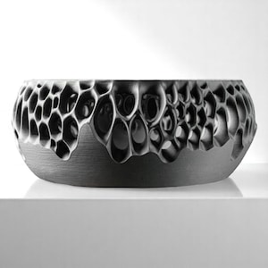 Organic 3D Printed Bowl – Parametric Modern Design – Decorative Fruit Bowl or Centerpiece