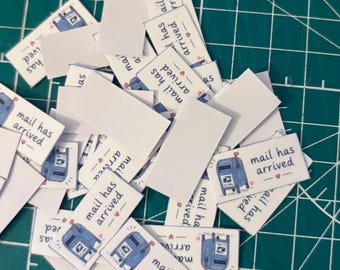 Mailbox mail is here 40 piece matte vinyl stickers