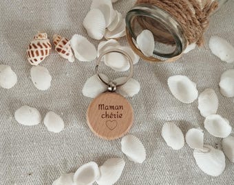 Porte clés en bois, personnalisés